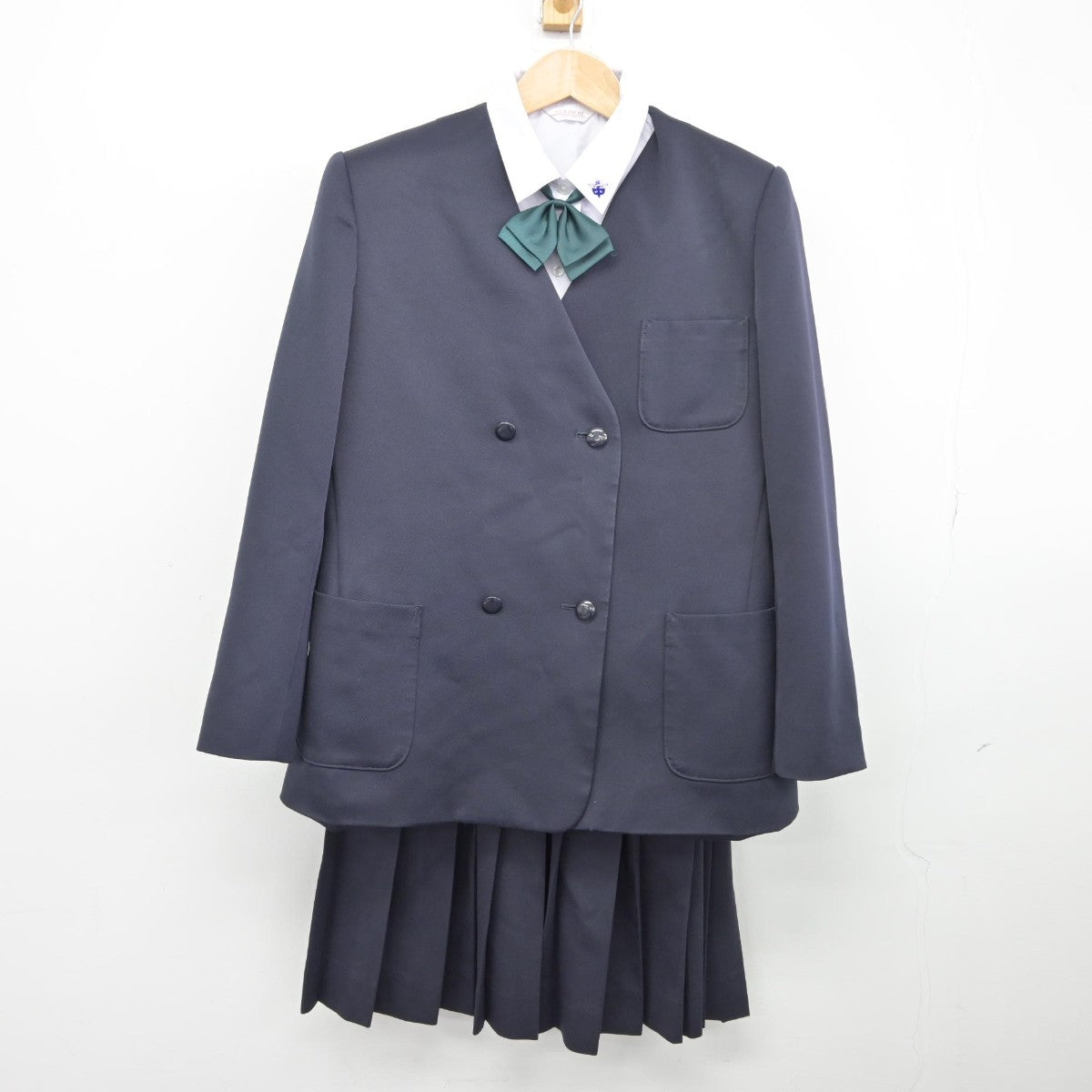 【中古】長野県 長野市立松代中学校 女子制服 4点（ブレザー・シャツ・スカート）sf038965