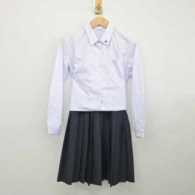 【中古】長野県 長野市立松代中学校 女子制服 2点（シャツ・スカート）sf038966