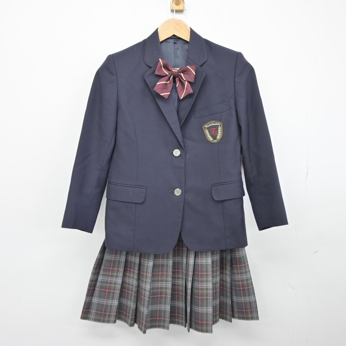 【中古】東京都 立川市立第五中学校 女子制服 4点（ブレザー・スカート・スカート）sf038973