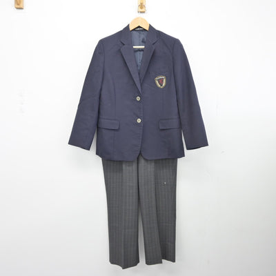 【中古】東京都 立川市立第五中学校 女子制服 3点（ブレザー・スカート・ズボン）sf038974