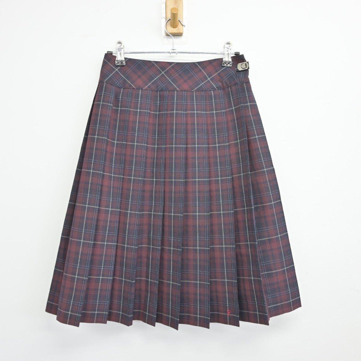 【中古】北海道 立命館慶祥中学校高等学校 女子制服 3点（ニットベスト・シャツ・スカート）sf038983