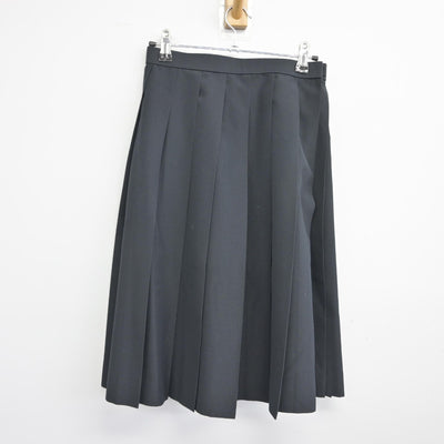 【中古】群馬県 前橋商業高等学校 女子制服 4点（ベスト・シャツ・スカート）sf038987