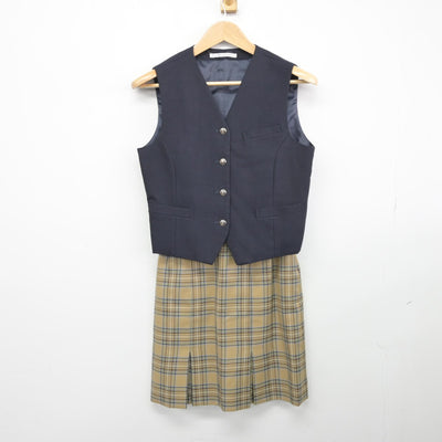 【中古】埼玉県 栄養専門学校 女子制服 3点（ブレザー・ベスト・スカート）sf038988