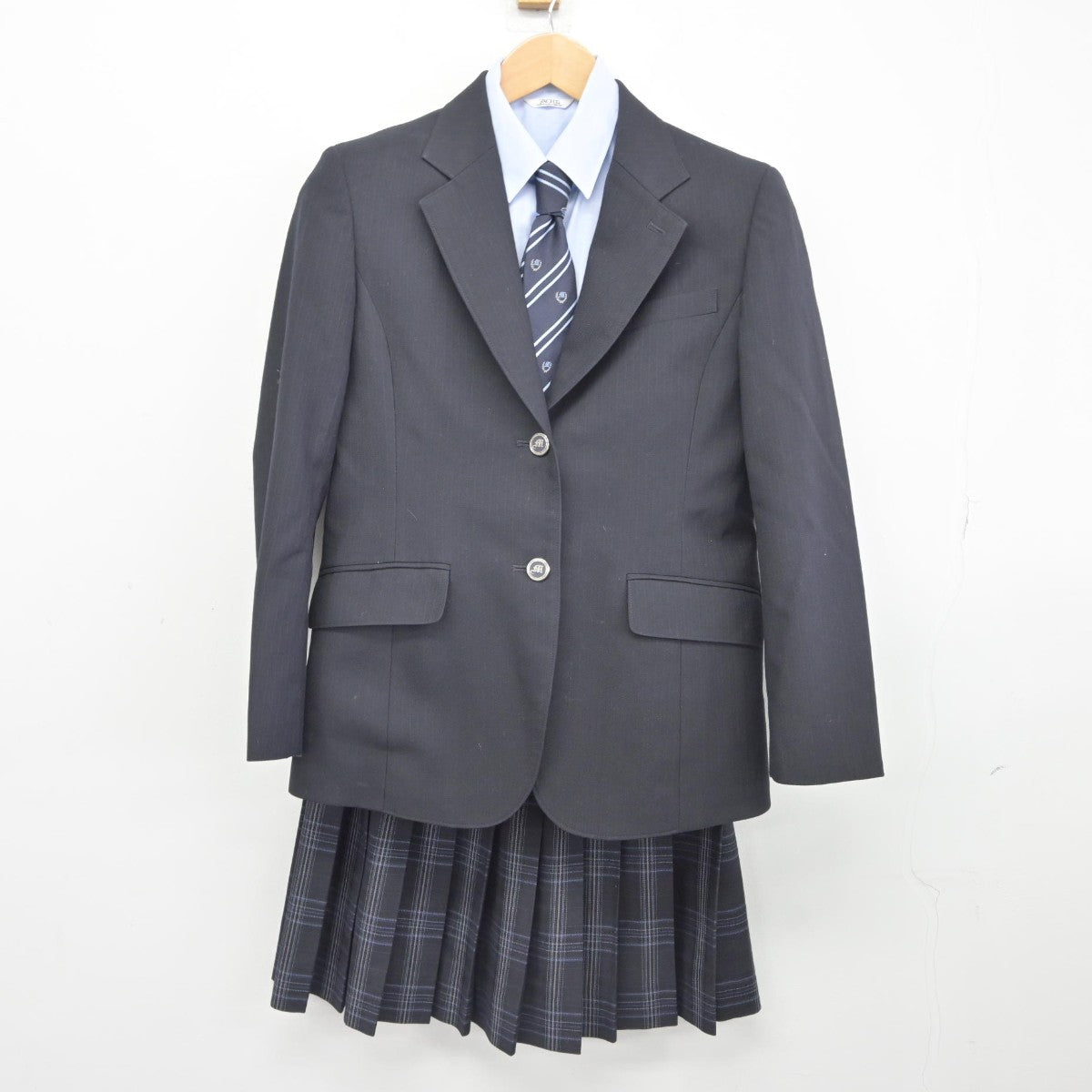 【中古】東京都 目黒学院高等学校 女子制服 4点（ブレザー・シャツ・スカート）sf039019