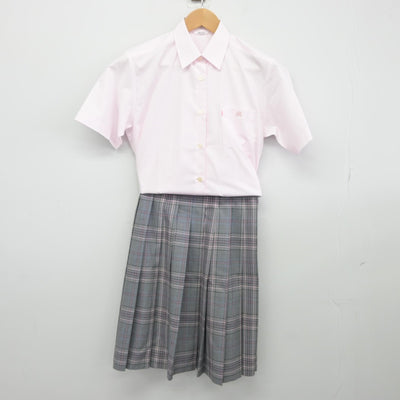 【中古】東京都 目黒学院高等学校 女子制服 2点（シャツ・スカート）sf039022