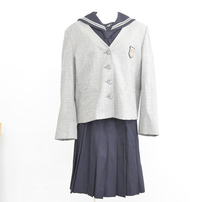 【中古】埼玉県 星野学園中学校 女子制服 4点（ブレザー・セーラー服・スカート）sf039024