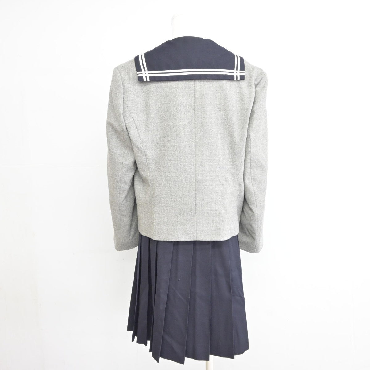 【中古】埼玉県 星野学園中学校 女子制服 4点（ブレザー・セーラー服・スカート）sf039024