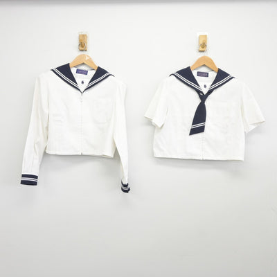 【中古】埼玉県 星野学園中学校 女子制服 3点（セーラー服）sf039027