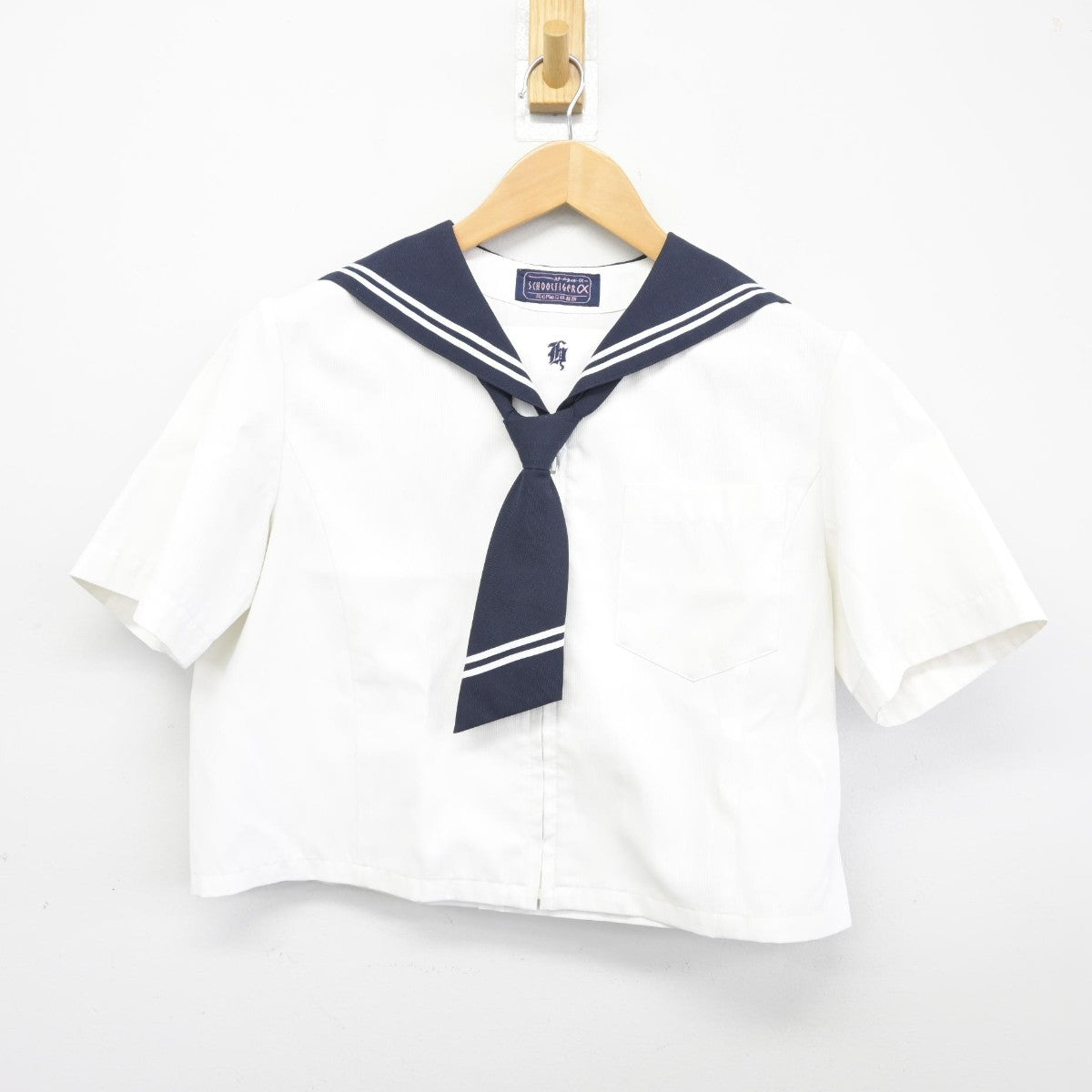 【中古】埼玉県 星野学園中学校 女子制服 3点（セーラー服）sf039027