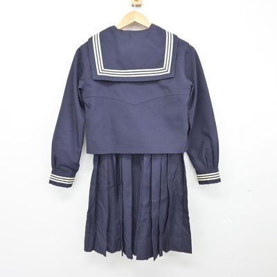 【中古】東京都 十文字中学・高等学校 女子制服 5点（セーラー服・ニット・ジャンパースカート）sf039042