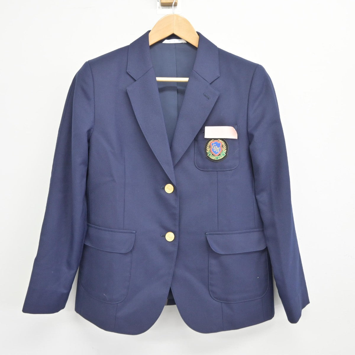 【中古】大阪府 蒲生中学校 女子制服 4点（ブレザー・シャツ・スカート）sf039045