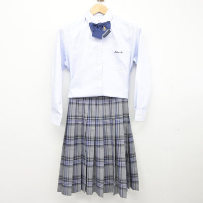 【中古】大阪府 大阪信愛学院高等学校 女子制服 4点（ブレザー・シャツ・スカート）sf039050