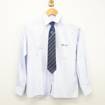 【中古】大阪府 大阪信愛学院高等学校 女子制服 3点（シャツ・ニット）sf039051