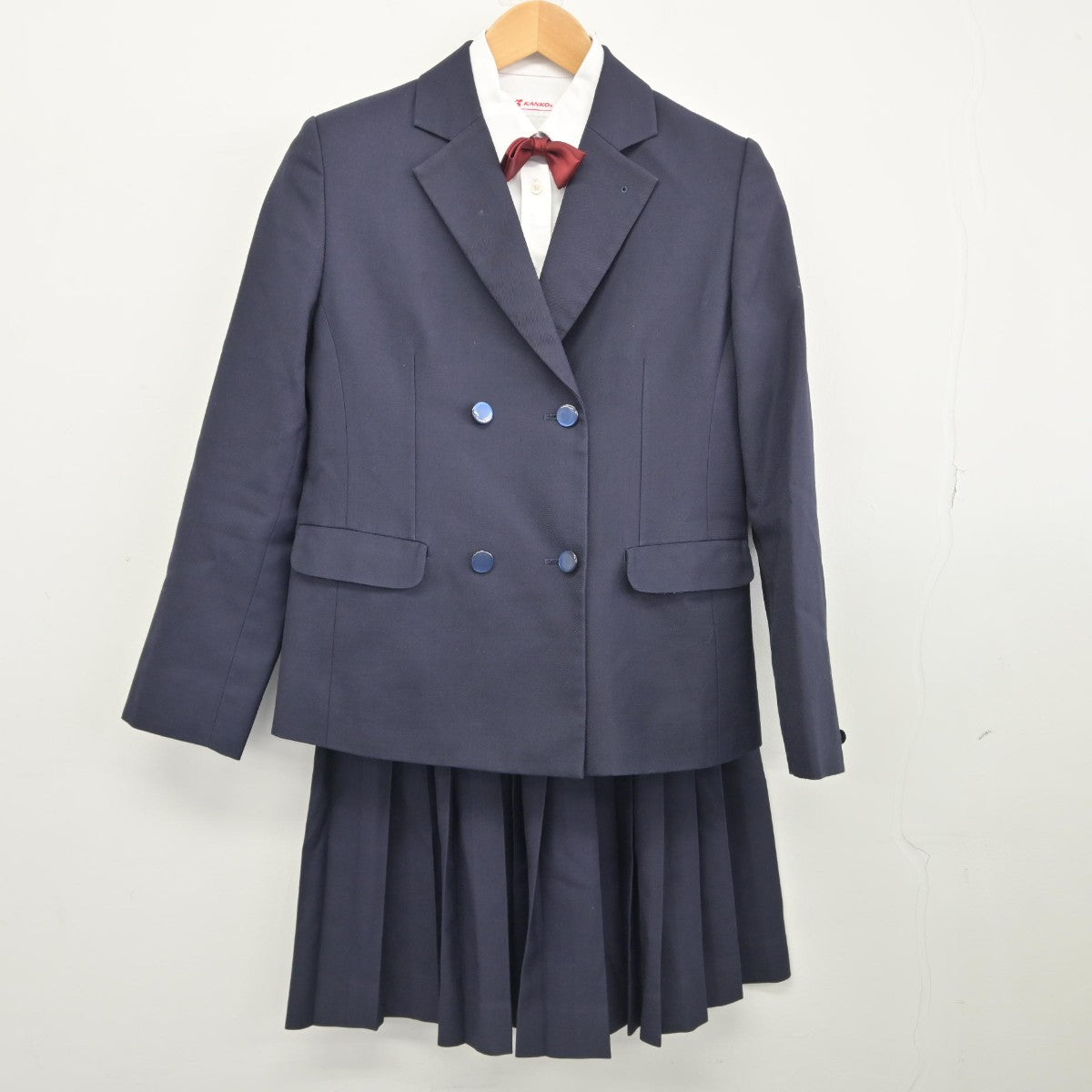 【中古】愛知県 名古屋商業高等学校 女子制服 6点（ブレザー・シャツ・スカート）sf039058