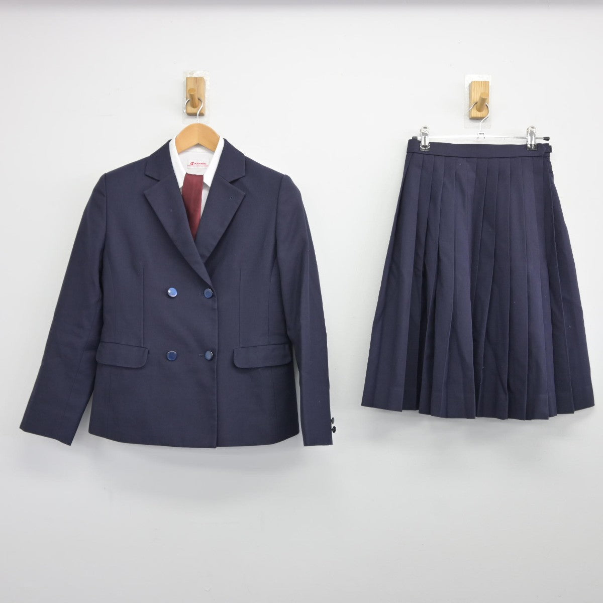 【中古】愛知県 名古屋商業高等学校 女子制服 6点（ブレザー・シャツ・スカート）sf039058