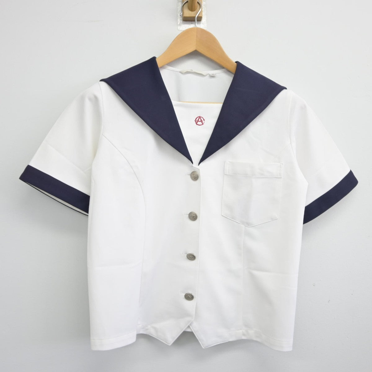 【中古】愛知県 名古屋商業高等学校 女子制服 2点（セーラー服・スカート）sf039059