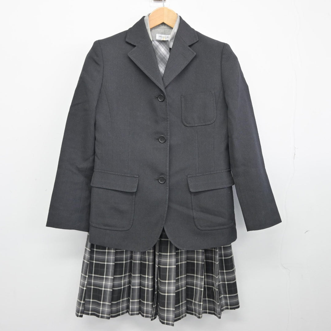 中古】東京都 神戸龍谷高等学校 女子制服 4点（ブレザー・シャツ