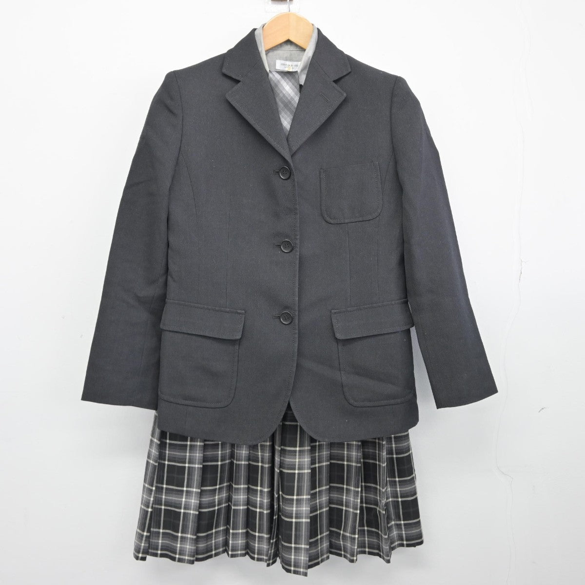 【中古】東京都 神戸龍谷高等学校 女子制服 4点（ブレザー・シャツ・スカート）sf039080