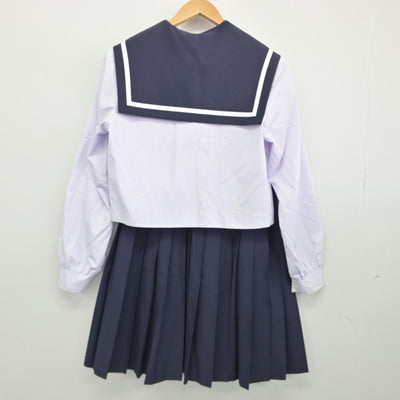 【中古】愛知県 安城高等学校 女子制服 2点（セーラー服・スカート）sf039085