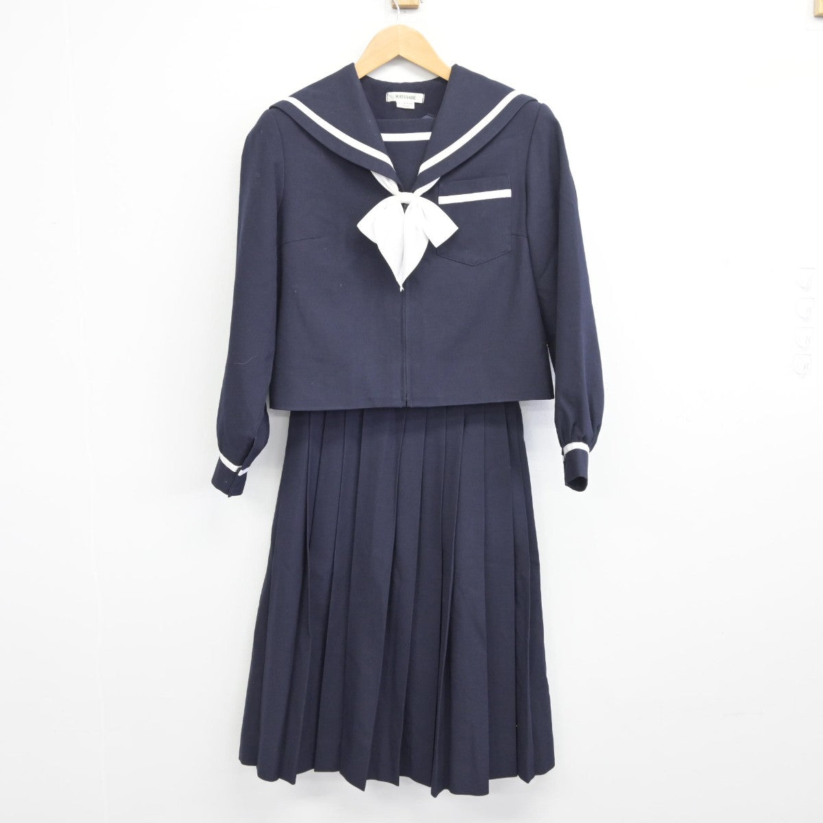 【中古】静岡県 浜松市立八幡中学校 女子制服 4点（セーラー服・スカート）sf039105