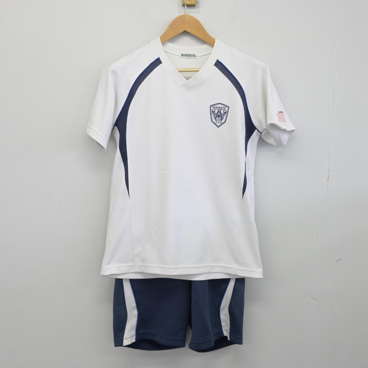 【中古】静岡県 浜松市立八幡中学校 女子制服 2点（体操服 上・体操服 下）sf039110