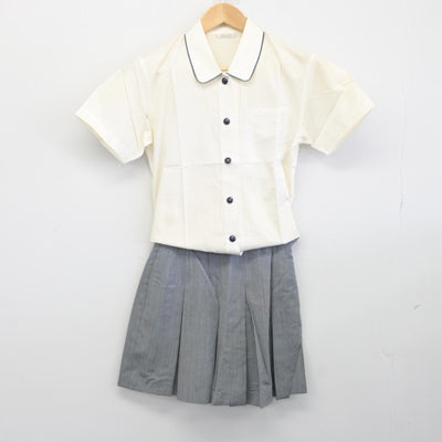 【中古】東京都 千代田女学園高等学校 女子制服 3点（ニット・シャツ・スカート）sf039116