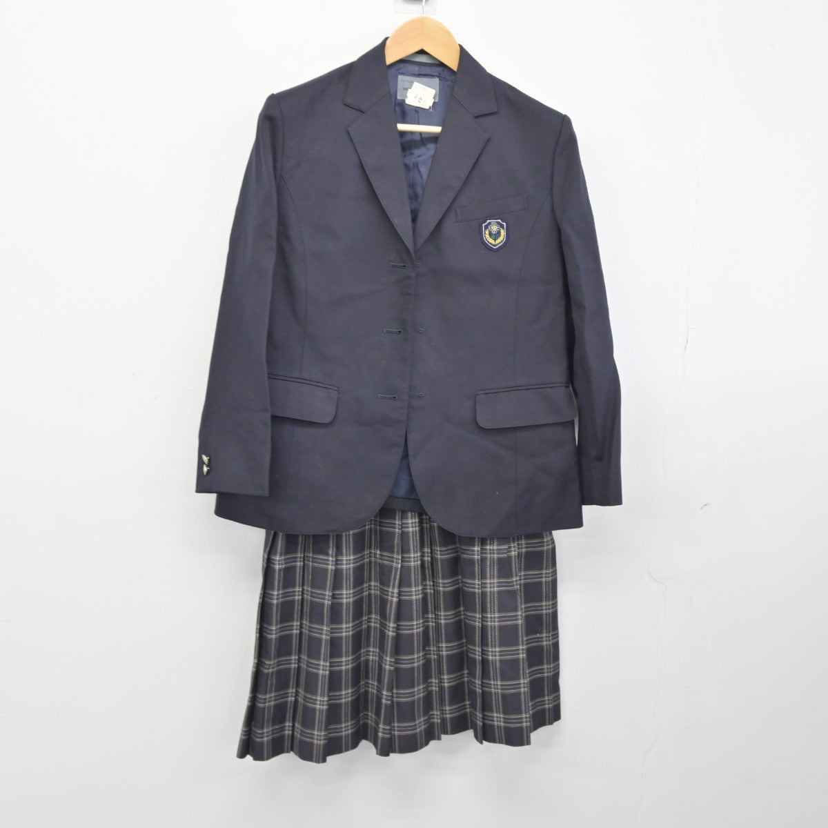 【中古】東京都 志村第四中学校 女子制服 3点（ブレザー・スカート・スカート）sf039123