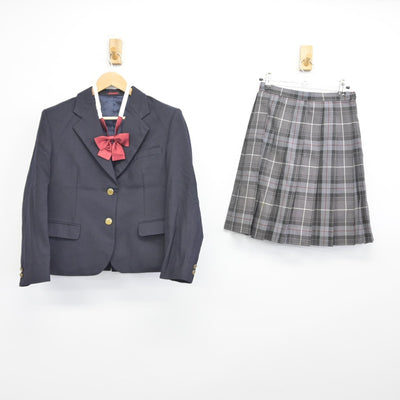 【中古】東京都 高島高等学校(廃版制服) 女子制服 4点（ブレザー・スカート）sf039124