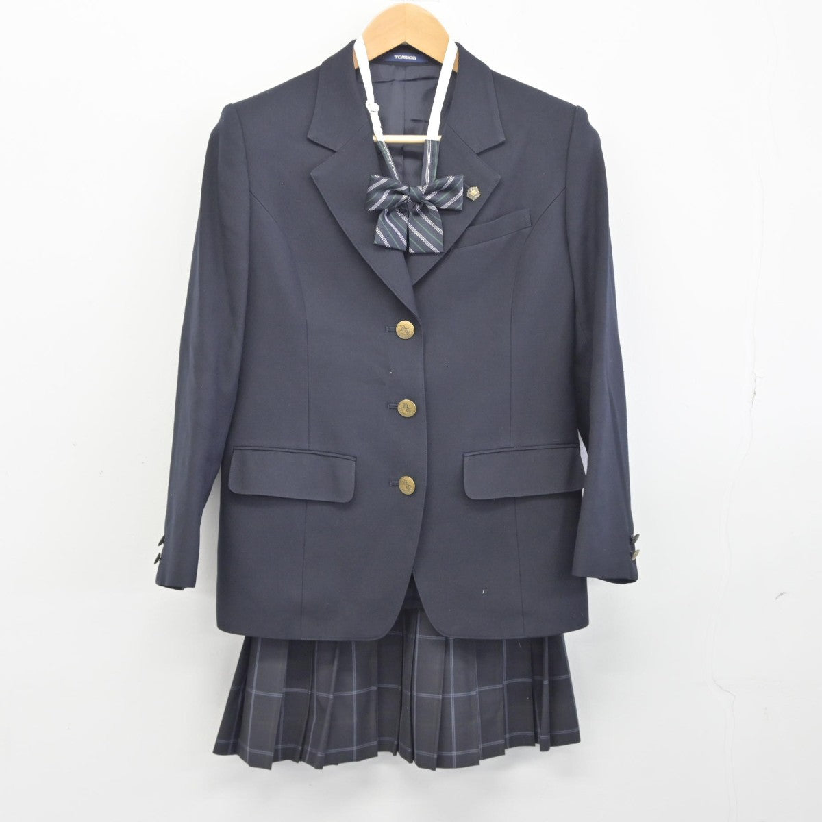 【中古】東京都 練馬工科高等学校 女子制服 4点（ブレザー・スカート）sf039127