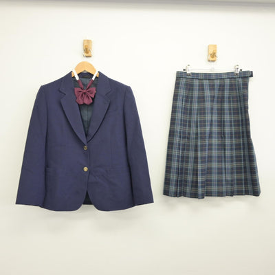 【中古】宮城県 蒲町中学校 女子制服 4点（ブレザー・スカート）sf039128