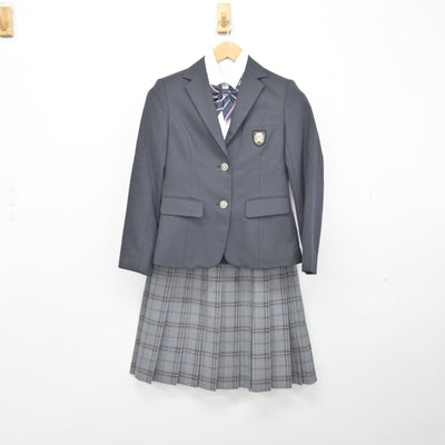 【中古】東京都 開進第三中学校 女子制服 4点（ブレザー・シャツ・スカート）sf039145