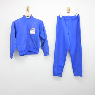 【中古】千葉県 稲毛中学校 女子制服 2点（ジャージ 上・ジャージ 下）sf039158