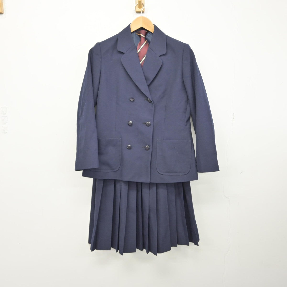 【中古】兵庫県 笹原中学校 女子制服 4点（ブレザー・スカート）sf039175