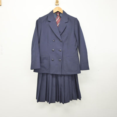 【中古】兵庫県 笹原中学校 女子制服 4点（ブレザー・スカート）sf039175