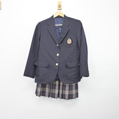 【中古】群馬県 藤岡北高等学校 女子制服 2点（ブレザー・スカート）sf039185