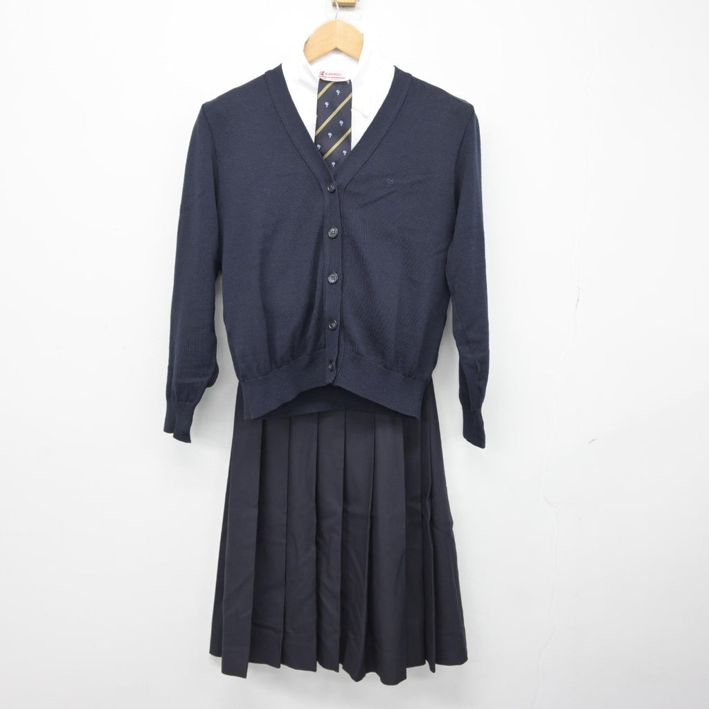 【中古】兵庫県 須磨学園高等学校中学校 女子制服 4点（ニット・シャツ・スカート）sf039195 | 中古制服通販パレイド