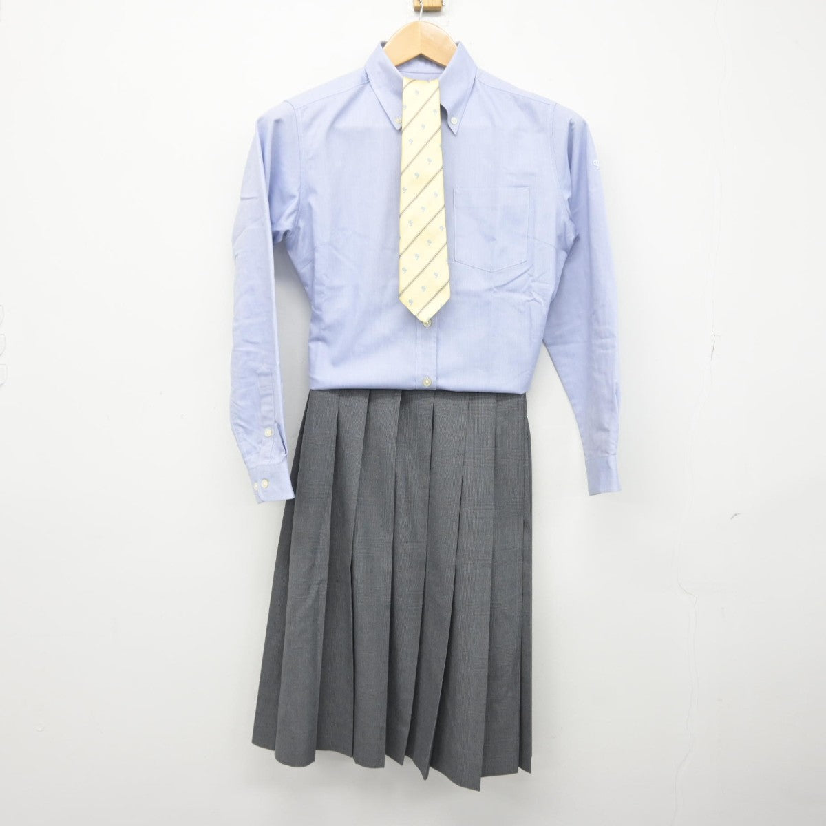 【中古】兵庫県 須磨学園高等学校中学校 女子制服 3点（シャツ・スカート）sf039197