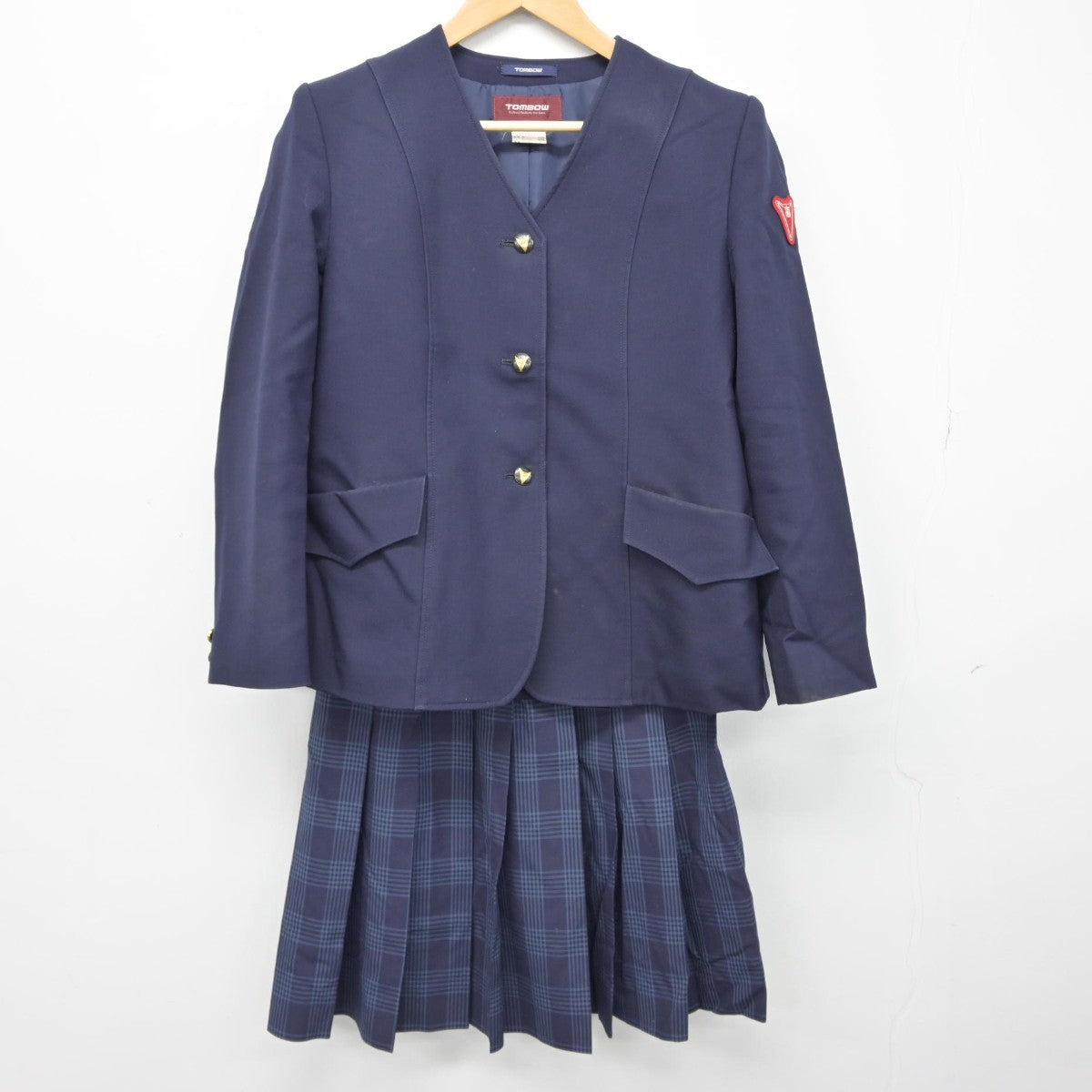 【中古】鹿児島県 錦江湾高等学校 女子制服 3点（ブレザー・スカート）sf039200