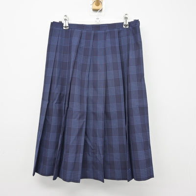 【中古】鹿児島県 錦江湾高等学校 女子制服 2点（ベスト・スカート）sf039201