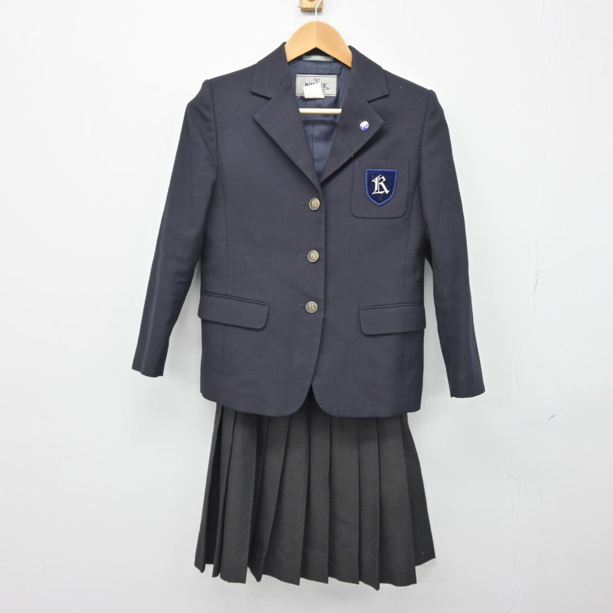 【中古】愛知県 啓成高等学校/旧制服 女子制服 3点（ブレザー・スカート）sf039202