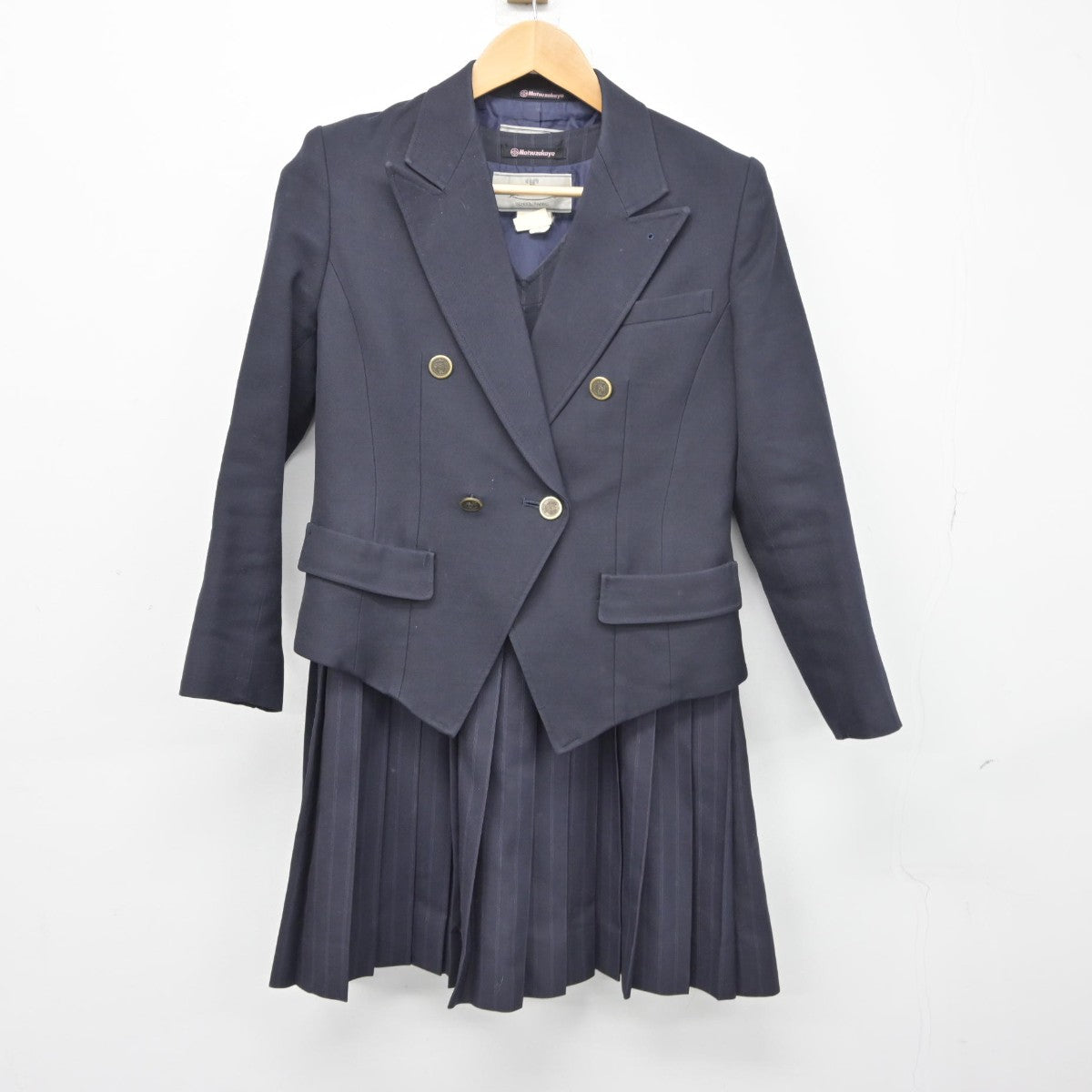 【中古】愛知県 修文女子高等学校/旧制服 女子制服 3点（ブレザー・ジャンパースカート）sf039204