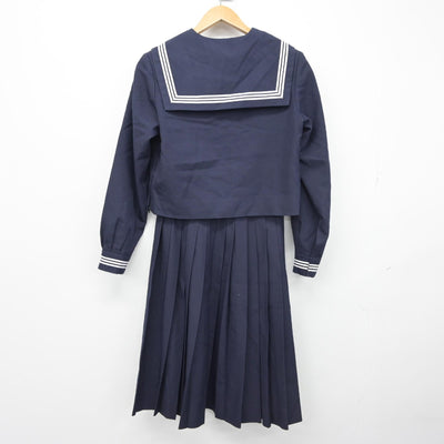 【中古】兵庫県 姫路市立灘中学校 女子制服 3点（セーラー服・スカート）sf039227