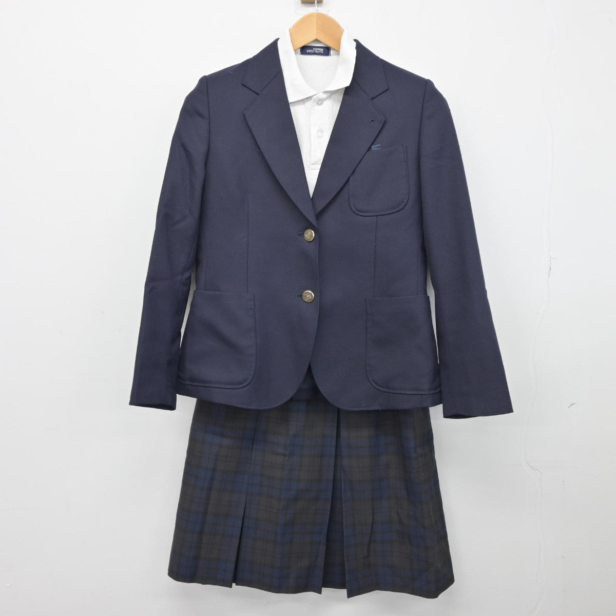 【中古】北海道 澄川中学校 女子制服 3点（ブレザー・シャツ・スカート）sf039254