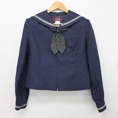 【中古】福井県 鯖江高等学校 女子制服 3点（セーラー服・スカート）sf039274