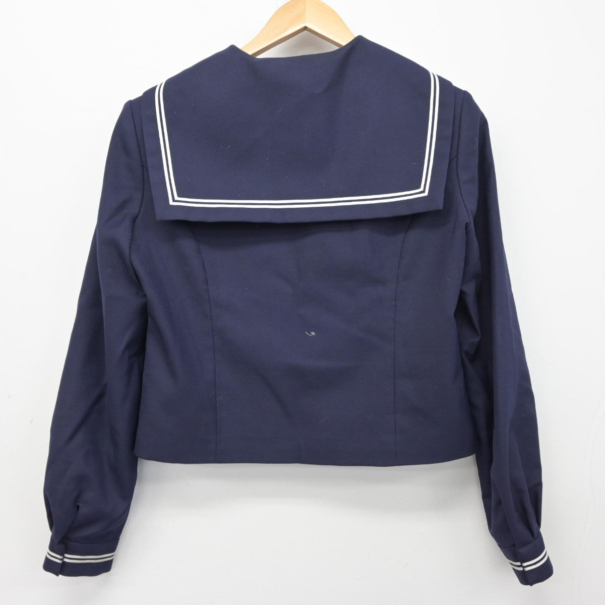 【中古】福井県 鯖江高等学校 女子制服 3点（セーラー服・スカート）sf039274