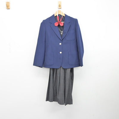 【中古】茨城県 けやき台中学校 女子制服 3点（ブレザー・スカート）sf039284