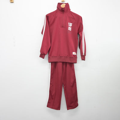 【中古】茨城県 水海道西中学校/旧デザイン 女子制服 2点（ジャージ 上・ジャージ 下）sf039295