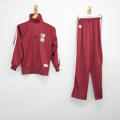 【中古】茨城県 水海道西中学校/旧デザイン 女子制服 2点（ジャージ 上・ジャージ 下）sf039295