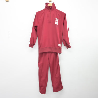 【中古】茨城県 水海道西中学校/旧デザイン 女子制服 2点（ジャージ 上・ジャージ 下）sf039296