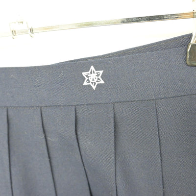 【中古】茨城県 水海道西中学校 女子制服 2点（シャツ・スカート）sf039301